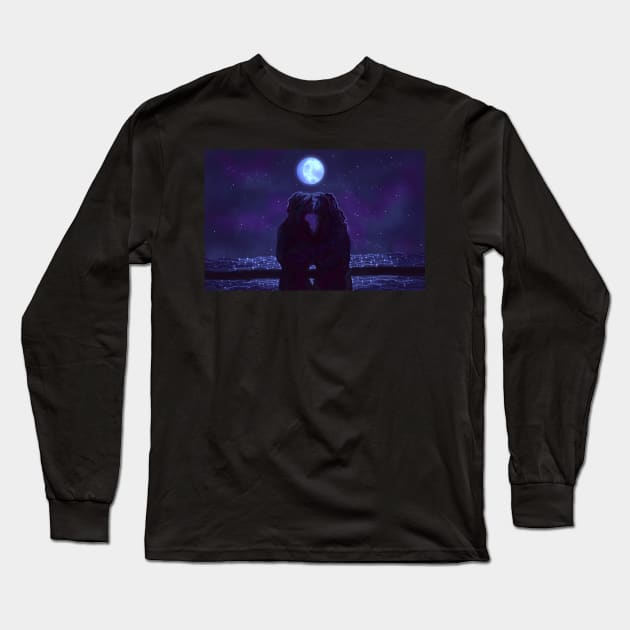 under the glittering moon (ofmd art) Long Sleeve T-Shirt by dangerbeforeyou